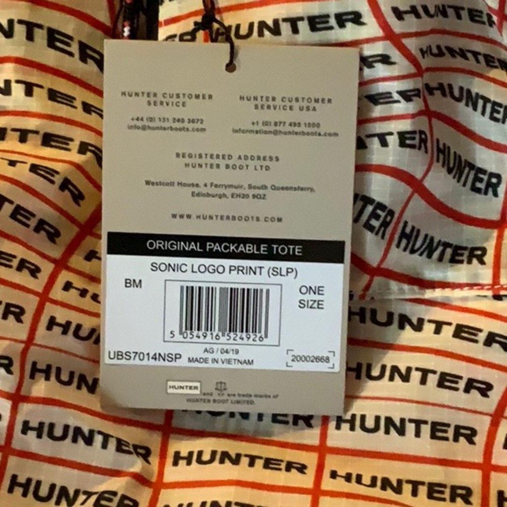 Hunter Logo Drawstring Bag - Picture 5 of 7